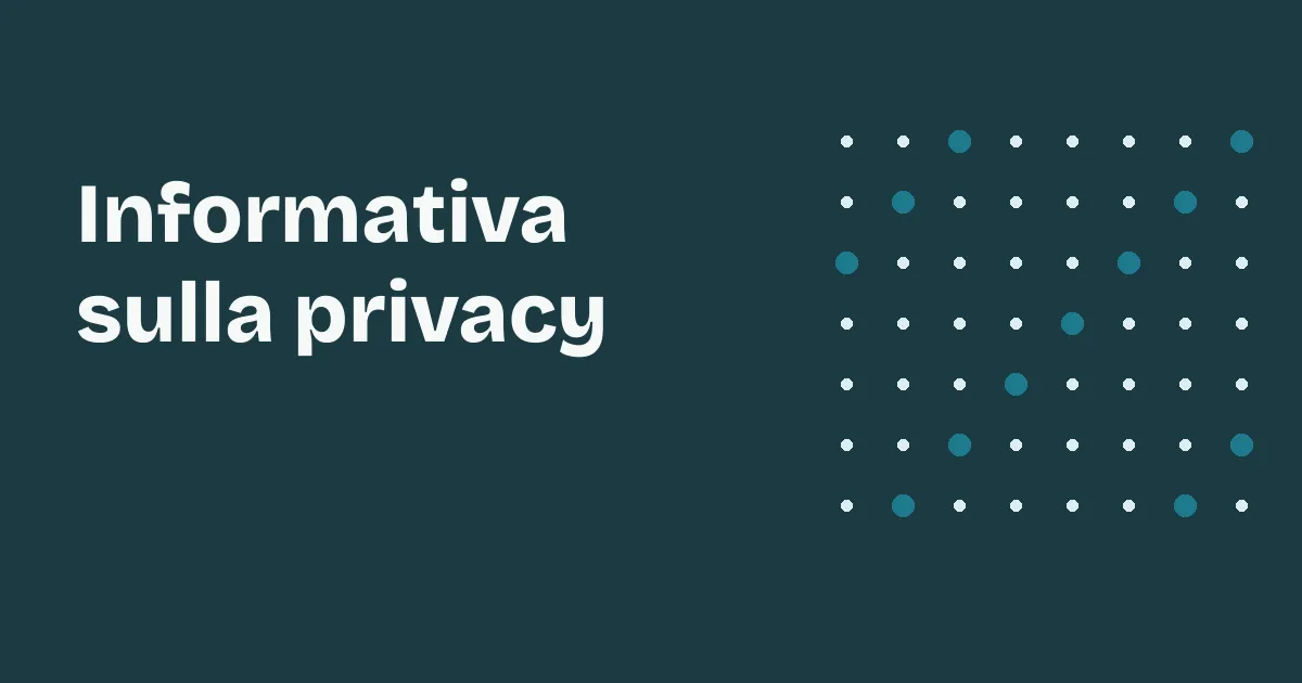 Informativa sulla privacy